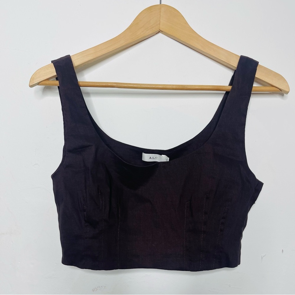 ALC brown crop top